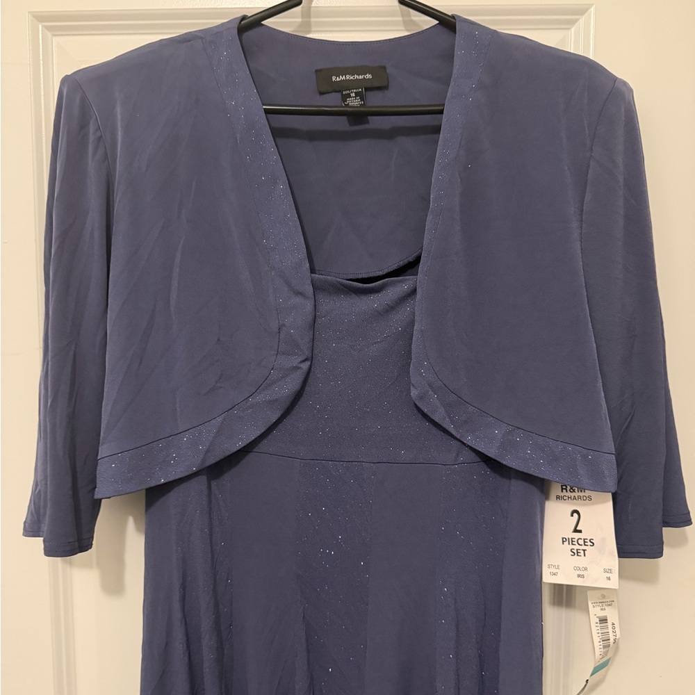 R&M Richards Elegant Purple Two-Piece iris Set